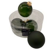 Weihnachtskugeln aus Glas in der Box mit 4 Kugeln Decoris
