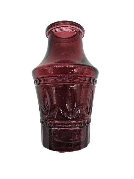 Purple Red mini vase made of glass