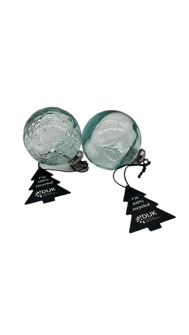 Weihnachtskugeln aus recycletem Glas klar - Konceptpunkt Home, Deko und mehr …