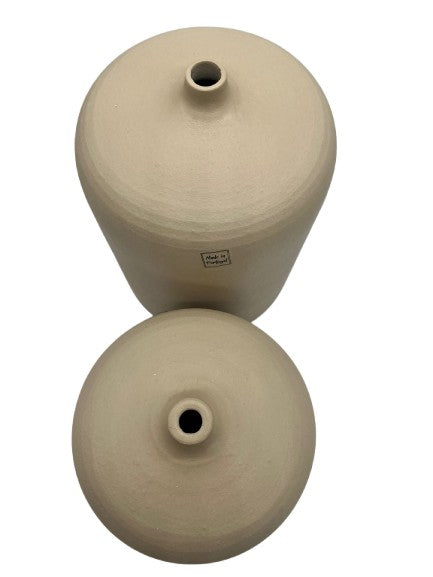 Vase / Bottle Terracotta, Beige, Made in Portugal