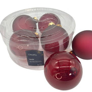 Weihnachtskugeln aus Glas 4er Set Granatapfel Decoris
