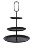Rama Etagere 3-stöckig – H55 x Ø38 cm – Metall – Schwarz