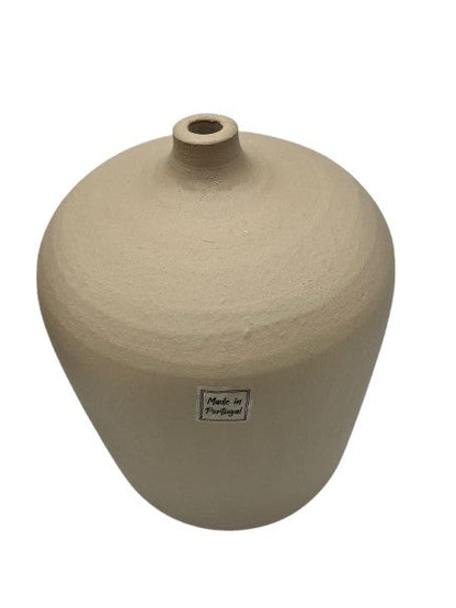 Vase / Flasche Terracotta, Beige, Made in Portugal - Pimis Living