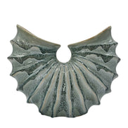 Vase aus Keramik glasiert Muschelform in Grün Daan Kromhout