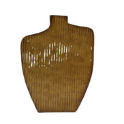 Metallvase in Senfgelb Kolony