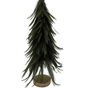 Tanne Federn in Grün mit Holzfuß in Gold H: 40 cm pimis living by Konceptpunkt
