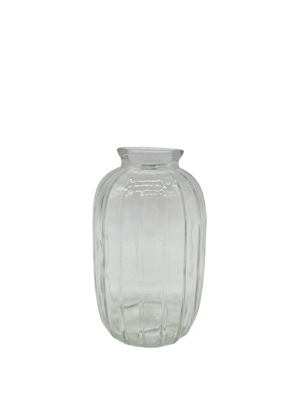 Mini vase transparent made of glass