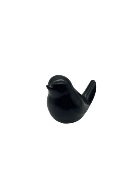 Vogel aus Keramik S in schwarz