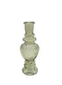 Mini vase / candle holder made of glass in green (small)
