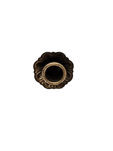 Candle holder for bottles or vases gold floral pattern
