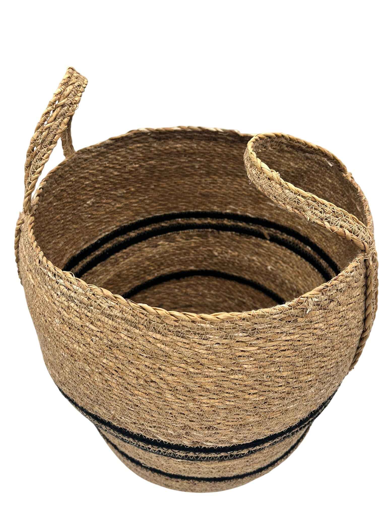 Korb mit Henkel Sisal naturfarben M Home Society