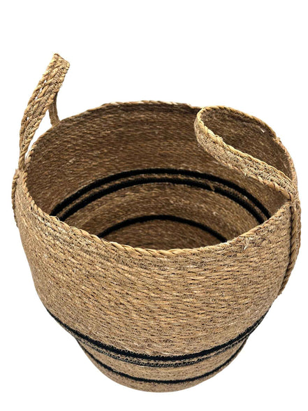 Korb mit Henkel Sisal naturfarben M Home Society