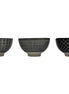 DIP Schälchen 3 er Set, Steingut Schwarz/Weiß pimis living by Konceptpunkt