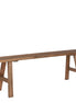Bold wooden bench – L108 x W20 x H37 cm – recycled wood – brown
