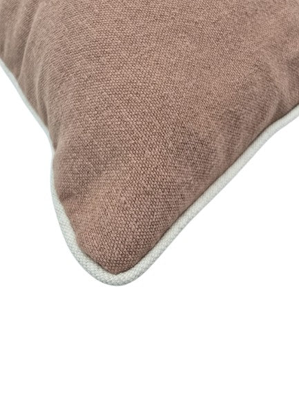 Cojín con motivo otoñal en color beige/óxido 30 x 50 cm incluido relleno