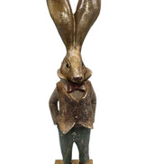 Hasenmann mit coolem Outfit in Gold, Grün Vintage Viana