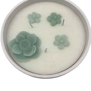 Candle Flower in der Porzellanschale weiß /mint Home Society