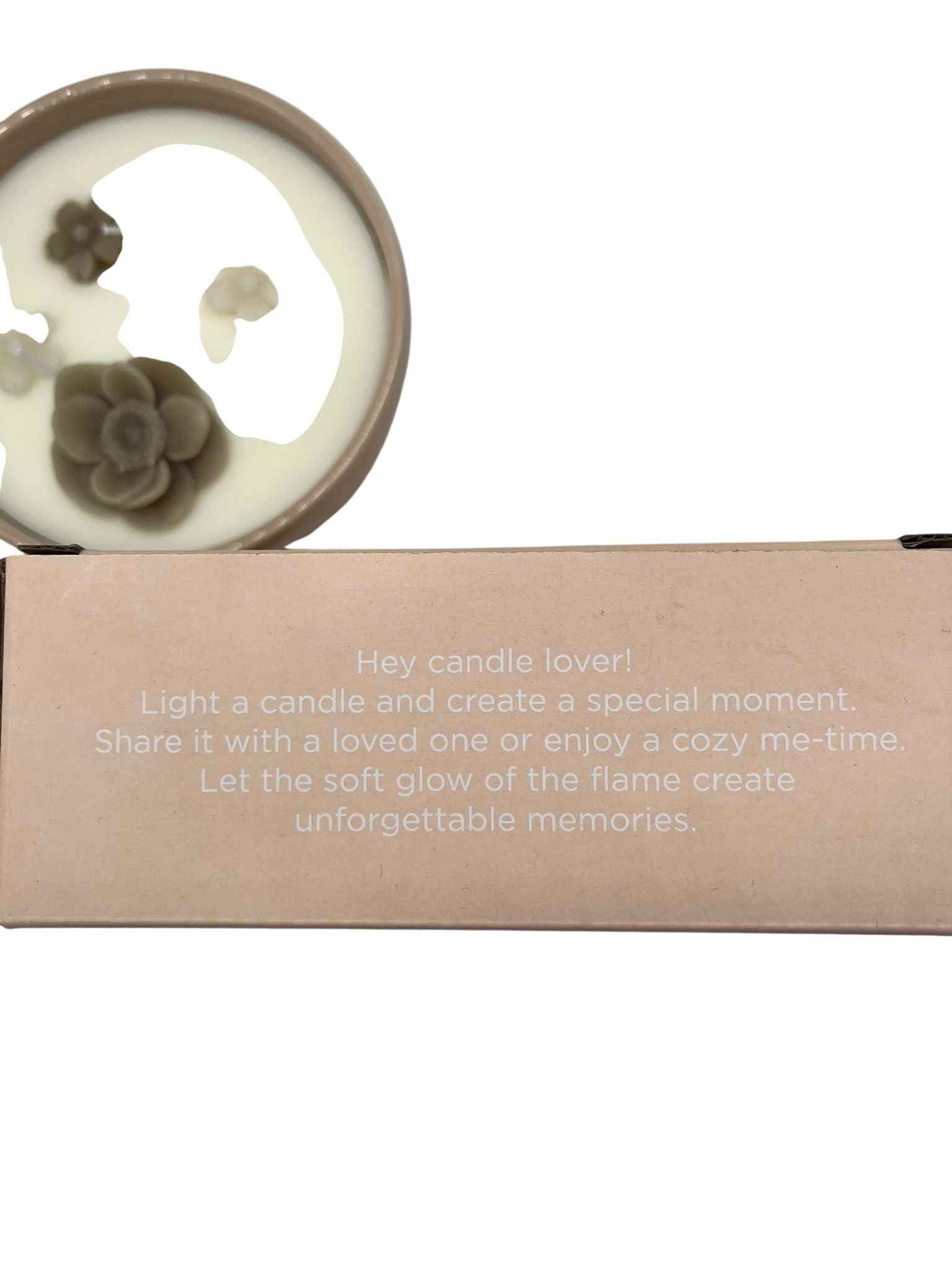 Candle Flower in der Porzellanschale Sand/ Khaki Home Society