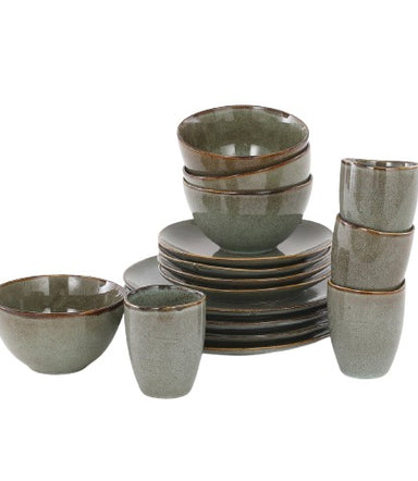 Tabo tableware set for 4 people - green