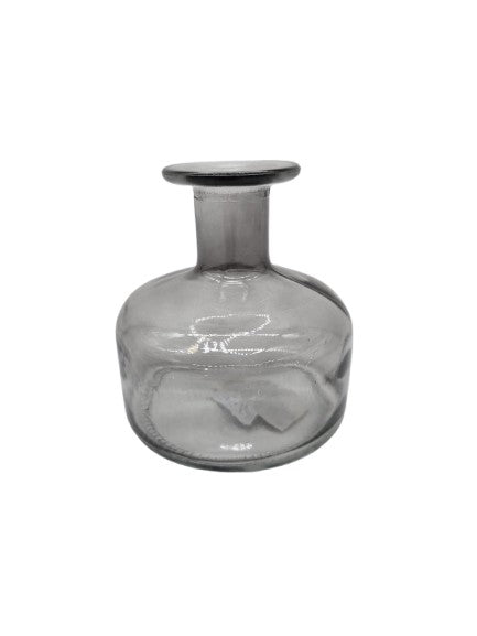 Mini vase grey made of glass