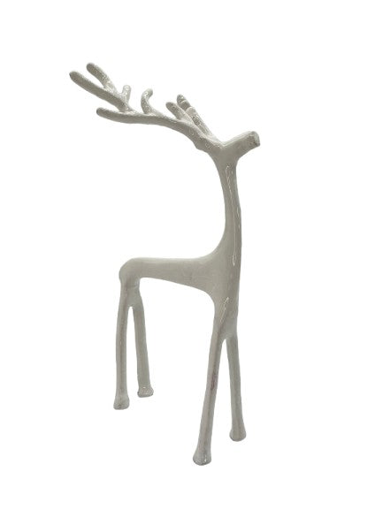 Hirsch ,Aluminium weiß Emaille