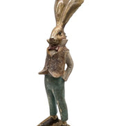 Hasenmann mit coolem Outfit in Gold, Grün Vintage Viana
