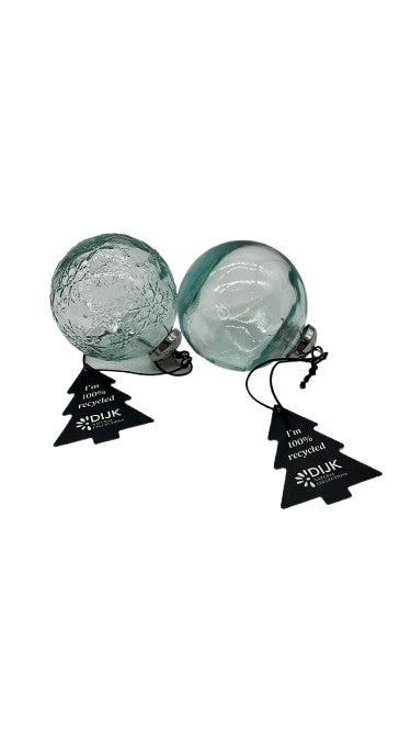 Weihnachtskugeln aus recycletem Glas mit Muster - Konceptpunkt Home, Deko und mehr …