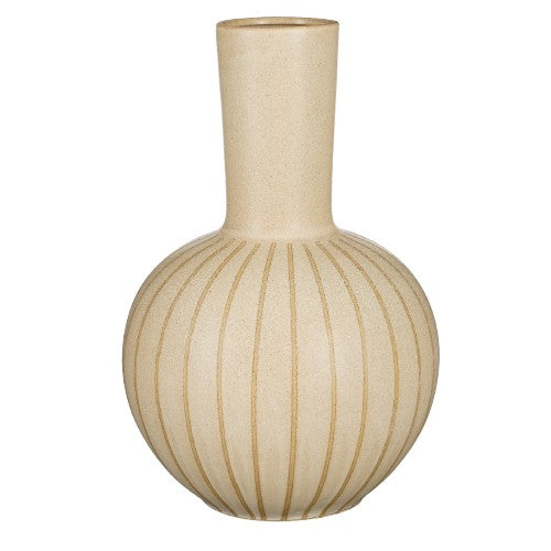 Holm Vase – H52 x Ø34 cm – Keramik – Creme Mica Decorations