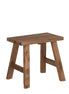 Bold wooden stool – L38 x W29 x H34 cm – recycled wood – brown