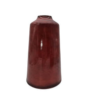 Metallvase in Burgundfarben Kolony