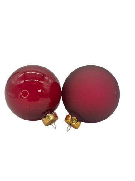 Weihnachtskugeln aus Glas 4er Set Granatapfel