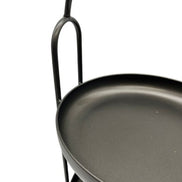 Etagere Metall 47 cm hoch schwarzbraun Countyfield