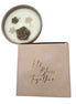 Candle Flower in der Porzellanschale Sand/ Khaki Home Society