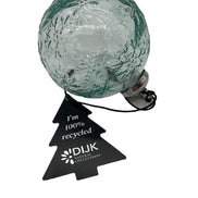 Weihnachtskugeln aus recycletem Glas mit Muster DIJK