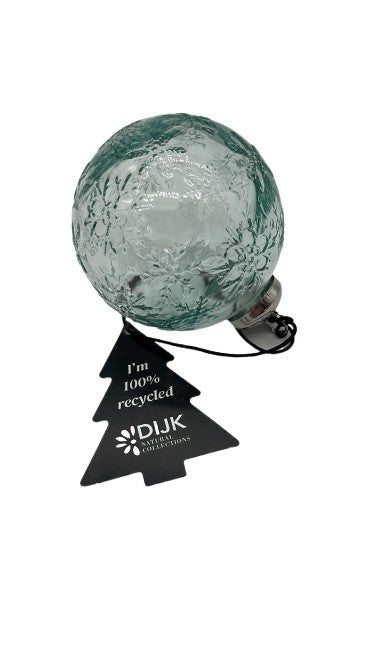 Weihnachtskugeln aus recycletem Glas mit Muster - Konceptpunkt Home, Deko und mehr …