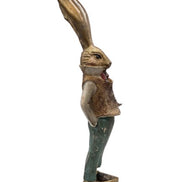 Hasenmann mit coolem Outfit in Gold, Grün Vintage Viana