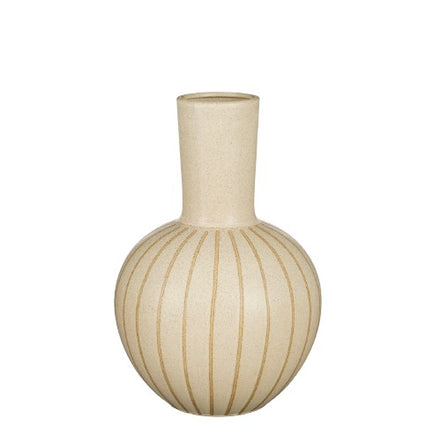 Jarrón Holm – Alto 42 x Diámetro 28 cm – Cerámica – Crema
