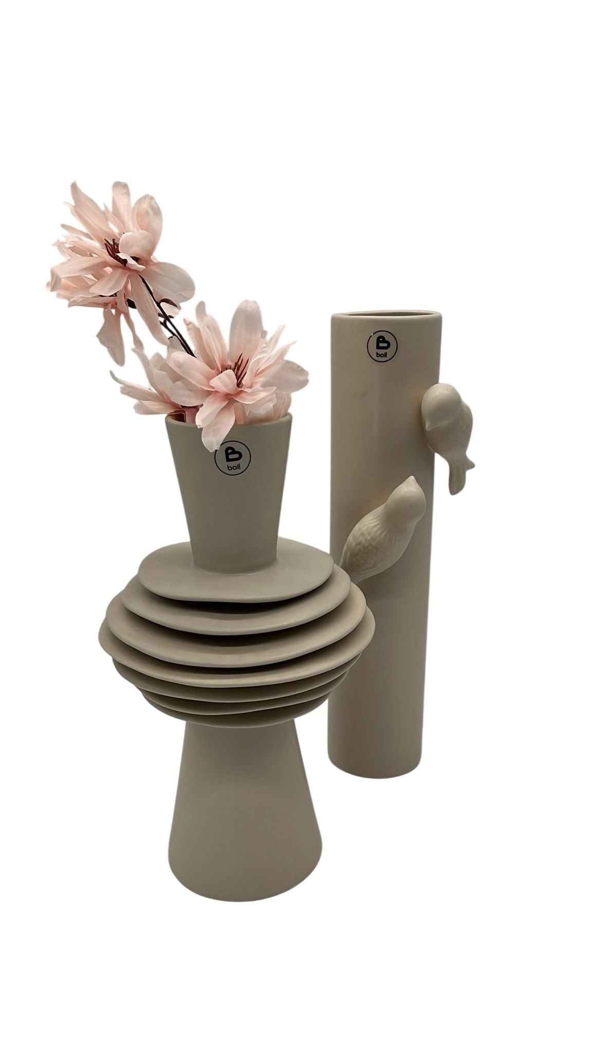 Vase Beige Keramik - Pimis Living