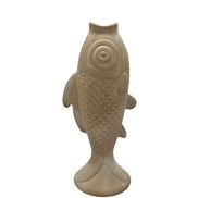 Vase Steingut Fisch in Beige Home Bound
