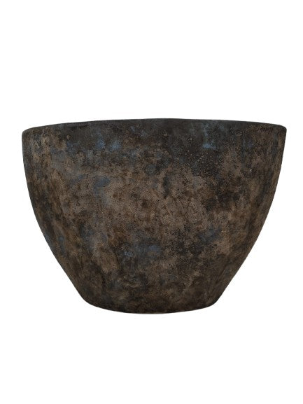 Vase Oval Bali / Indonesien, Rostoptik Daan Kromhout