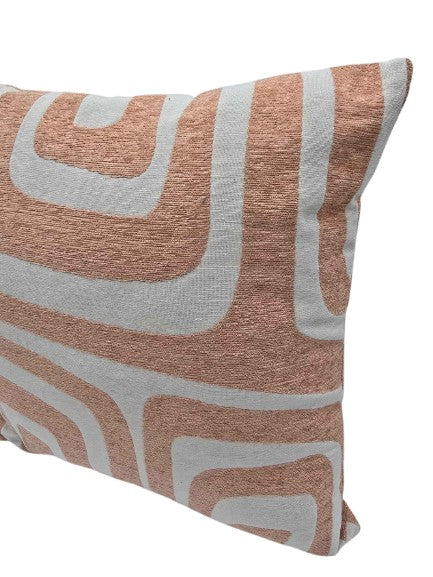 Kissen 40 cm x 40 cm inkl. Füllung Beige / Pfirsich Unique Living