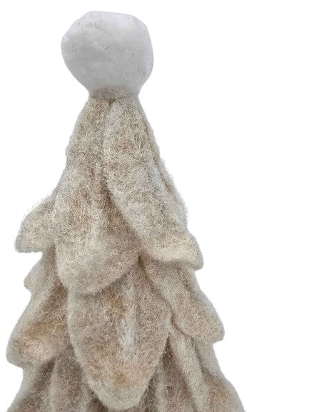 Tannenbaum Filz cremefarben