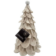 Tannenbaum Filz cremefarben Decoris