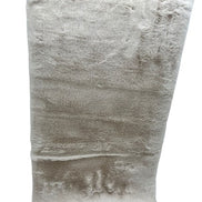 Tischläufer aus Plüsch weiß 160 x 40 cm Zenz