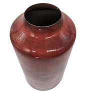 Metallvase in Burgundfarben Kolony