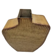 Metallvase in Senfgelb Kolony