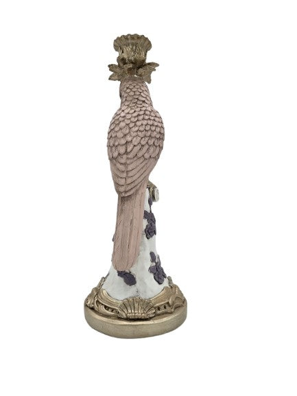 Kerzenständer Kakadu Rosa/Gold Werner Voss