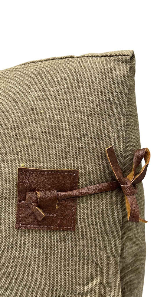 Kissen Oliv Baumwolle 50 x 30 cm