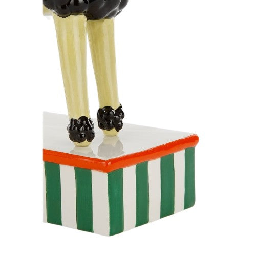 Kerzenständer Hund – L24 x B11 x H29 cm – Keramik – Hellgelb Mica Decorations