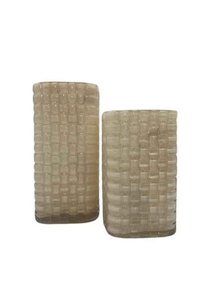 Vase "WINNA" Glas Beige M - Pimis Living